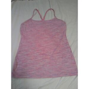 lululemon power y Racerback Size 8 Tank Top we are from space neon‎ pink opal